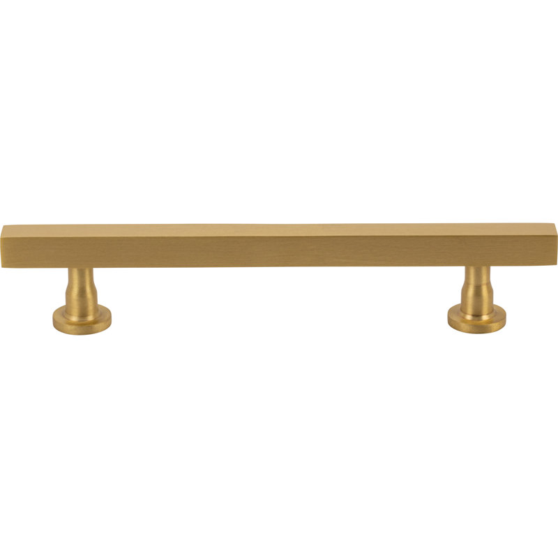 Dante Bar Pull, 5 1/16", Satin Brass