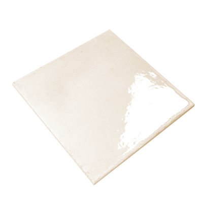 Cadence 8x8 Warm Ivory Porcelain Zellige Square Wall and Floor Tile (12.49 sq ft/case) - 29 Pack