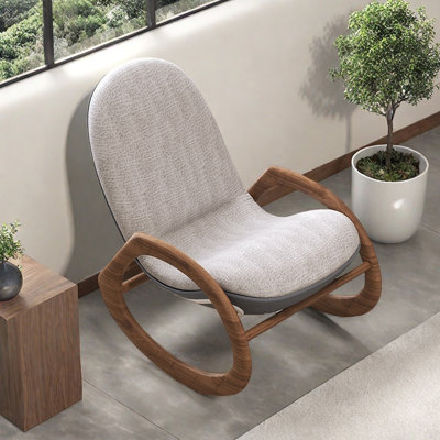 Modern Casual Household Wood Rocking Chair