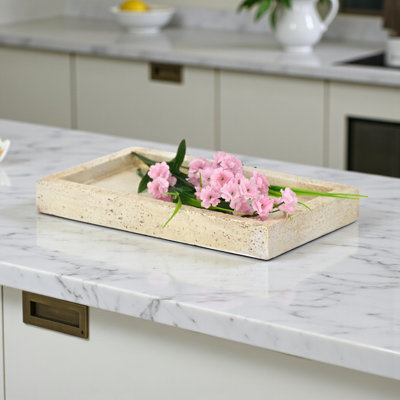 Avice Stone Style MGO Rectangle Tray