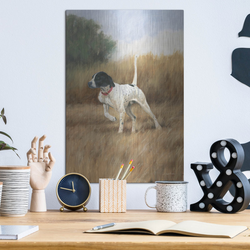 «Hunting Dog 2» par James Wiens, art mural en métal, H 16 po x l 12 po