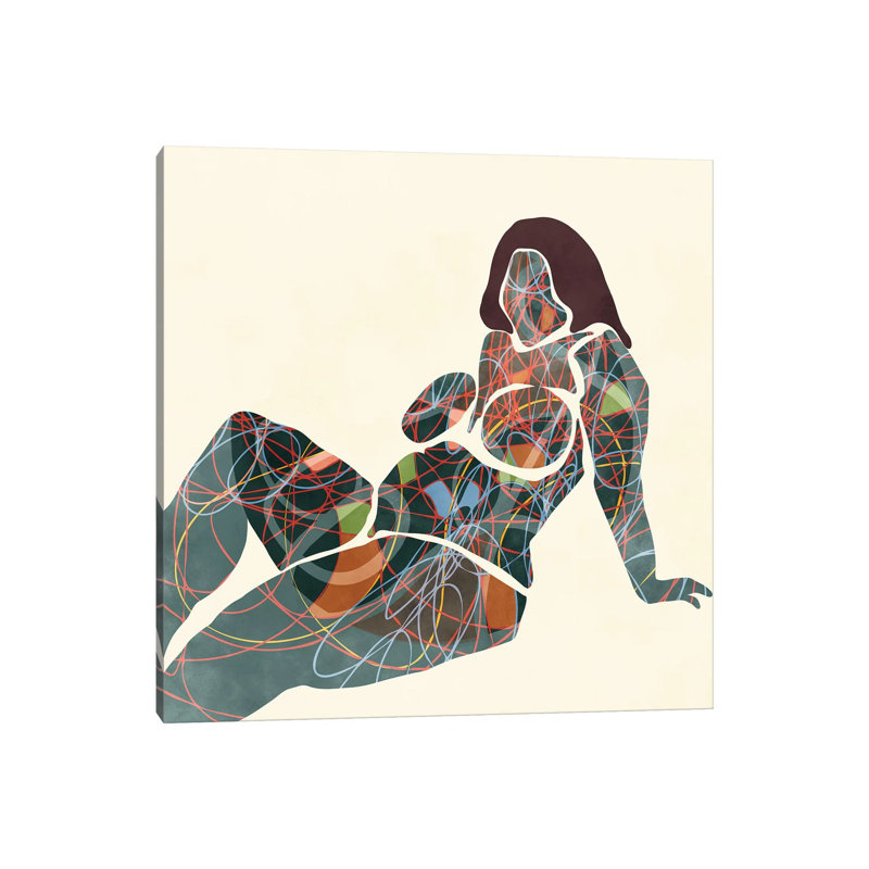 Nude III, No Matte, Wrapped Canvas, 12" H x 12" W x  0.75" D