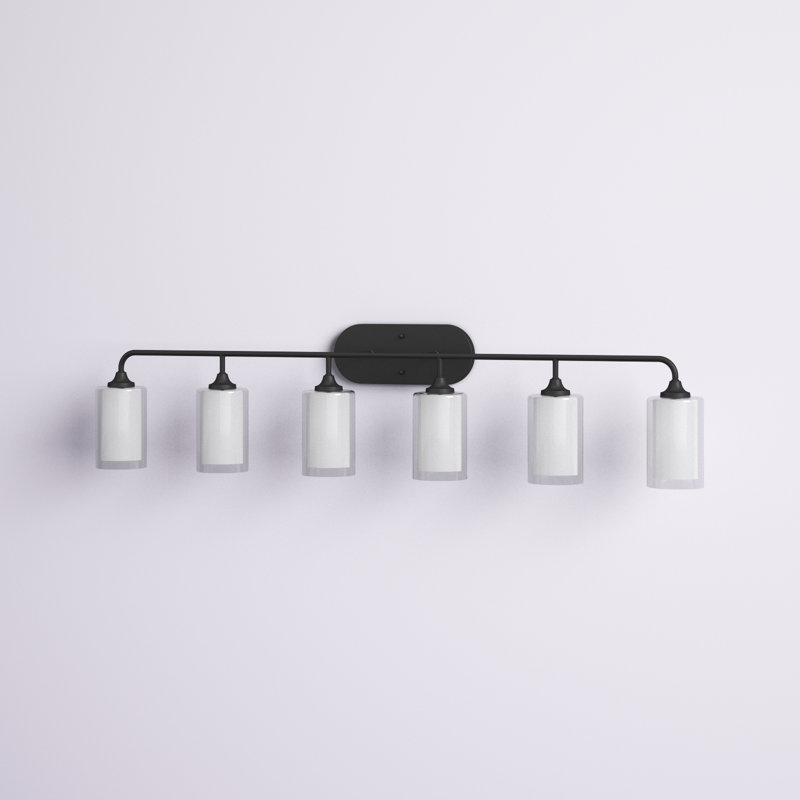 Éclairage pour meuble-lavabo à intensité variable à 6 lumières Audreyna