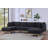 Hallie Black Sherpa 124" Wide Double Chaise U-Shape Sectional Sofa