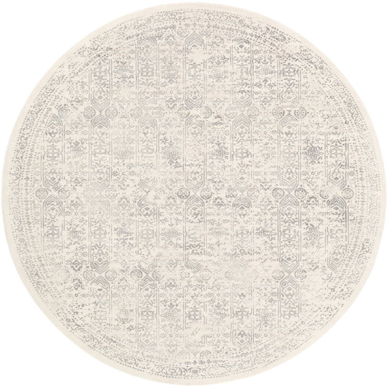 DeSoto Oriental Machine Woven Area Rug, Round 7' x 10"