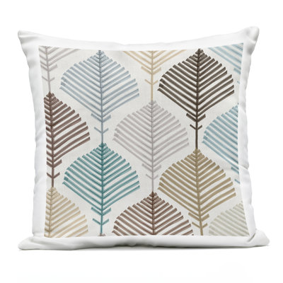 Boho Leaf & Stem Outdoor Printed Pillow design by Eli Jones