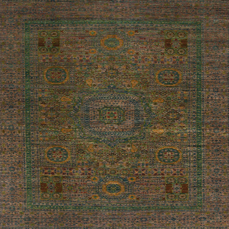 Abstract Indoor Rug, Square 6'