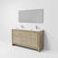 Ensemble de miroir de meuble-lavabo double 60 po x P 20 po Lafron-113113416-113113418