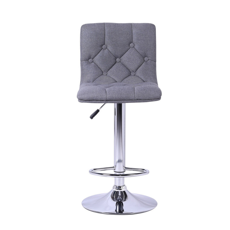 Tabouret pivotant à hauteur réglable, Gris