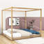 Très grand lit plateforme en bois Boones-657541076