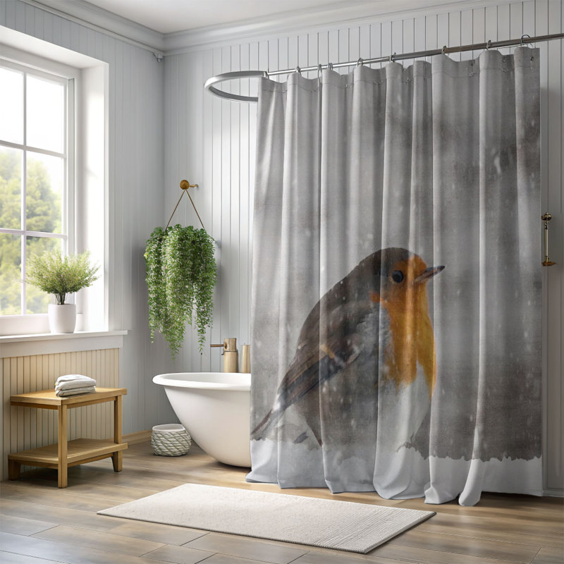 Rideau de douche Frech, H 74 po x l 71 po