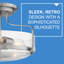Plafonnier rétro semi-encastré 3 lumières Harper-2139175707-2139175706