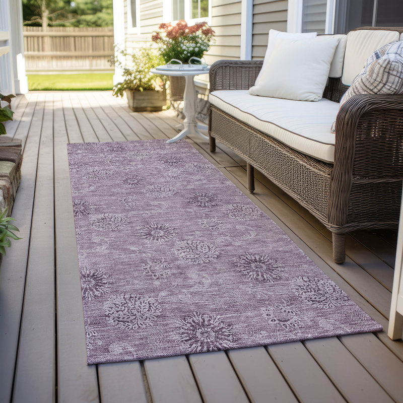 Tapis d'entrée antidérapant Leis, Tapis de couloir 2 pi 3 po x 7 pi 6 po