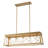 Ayling 5-Light 38" W Vintage Industrial Island Linear Chandelier with Rectangle Light Shade for Kitchen Island Dining Room-97780876