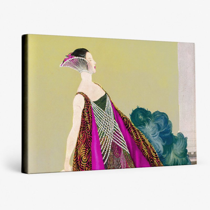 Art déco, art mural, 14" W x 11" H