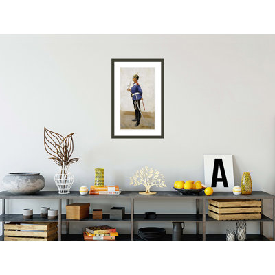 Infantry Officer Full Dress by Frederic Remington -Framed Giclee Print
