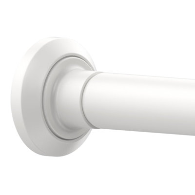 Tringle à rideau de douche en acier inoxydable 30-76 po, tringle à ressort à tension réglable de 1 po de diamètre, sans perceuse, antirouille, antidérapante