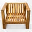 Ensemble de chaises longues d'extérieur en bois massif-262670113