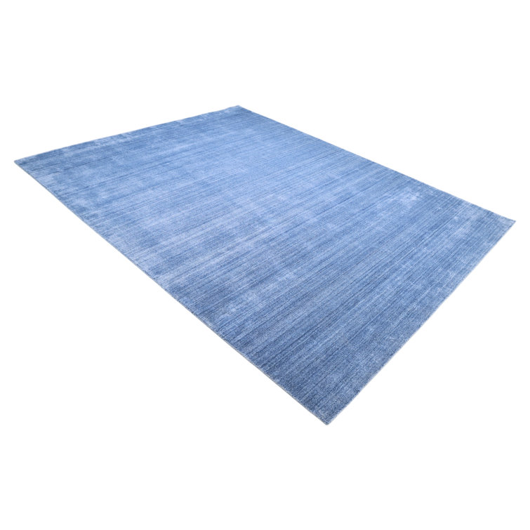 Harbor Abstract Area Rug in Denim