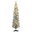 Sapin de Noël artificiel mince 7 pi de hauteur pré-éclairé