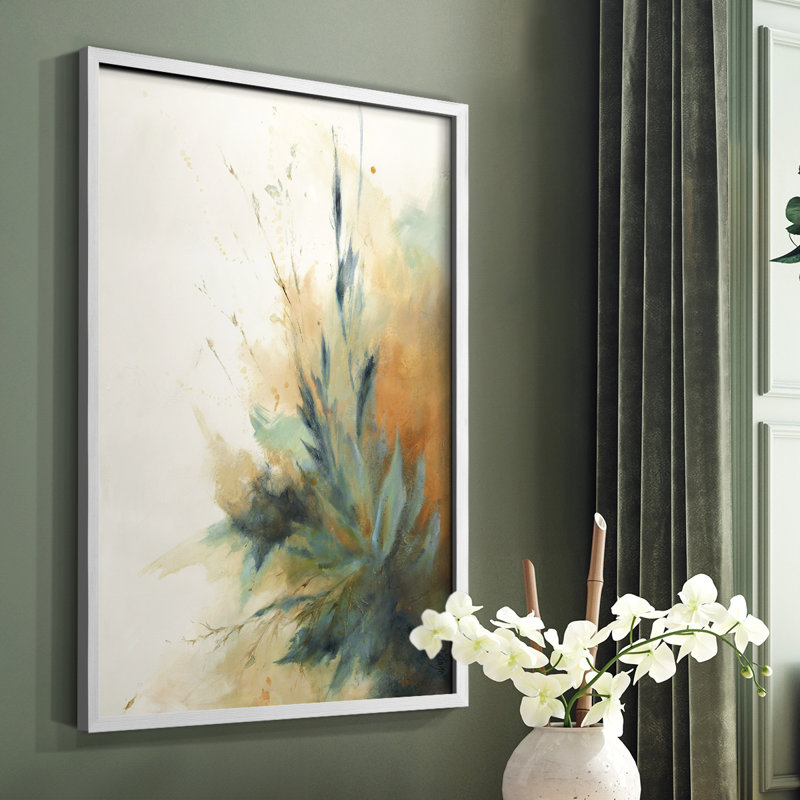 «Desert Song II», reproduction encadrée - bois massif, H 20 po x l 16 po, Blanc