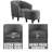 Eliza Upholstered Barrel Chair with Ottoman-1236848699