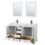 Ensemble de meuble-lavabo double 60 "avec miroir Deborah-97737075-97730160-97730155