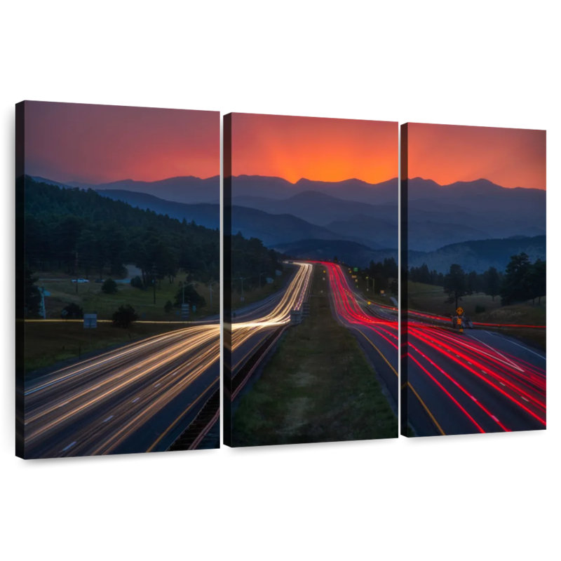 Mehar Sunset Rush Hour, 32" H x 50" W