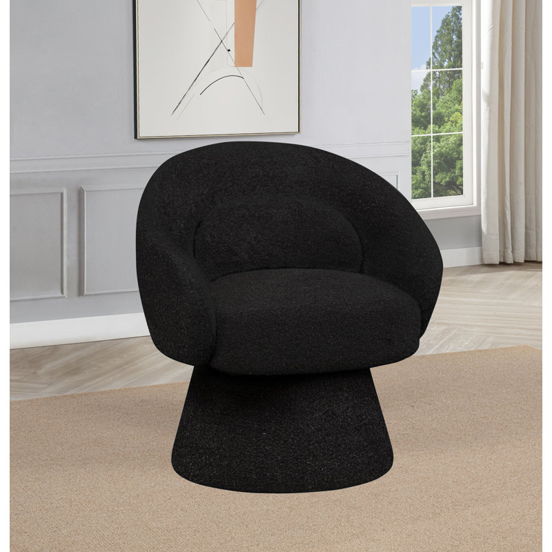 Fauteuil d'appoint Boucle, Noir, noir, noir, noir
