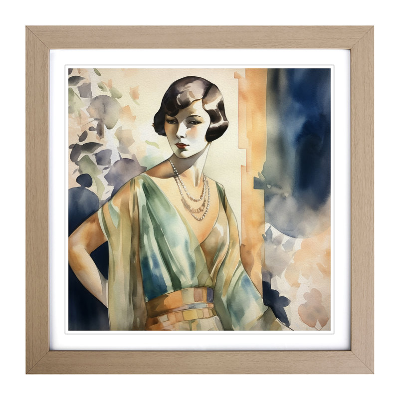 Single Picture Frame Print on Wood, Oak