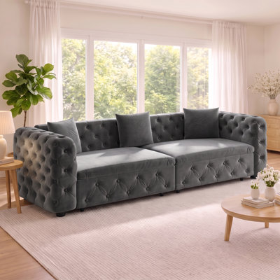 Canapé-lit Chesterfield convertible, convertible rapidement en fauteuil inclinable / lit, peu encombrant pour les appartements