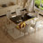 Chika Metal Base Dining Table-1001263452