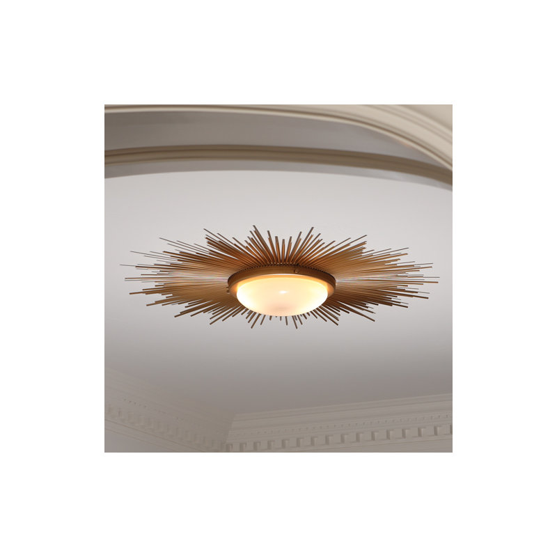 Sunburst 2-Light Fixture Flush Mount