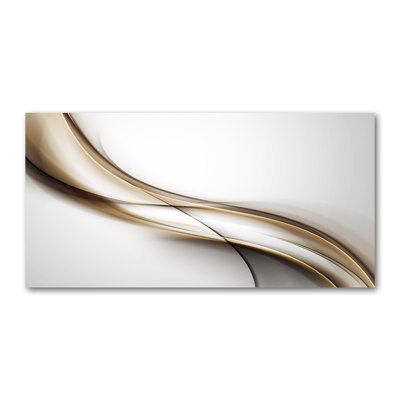 Brown Wave - Wrapped Canvas Print