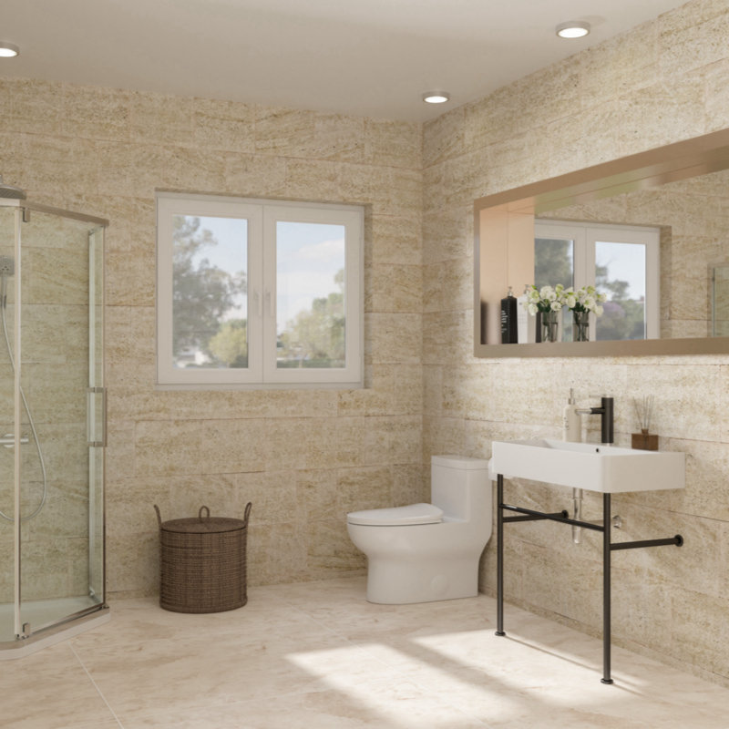 Wenty 17'' Ceramic Rectangular Bathroom Sink