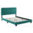 Celine Channel Tufted Performance Velvet Platform Bed-1029404573-1029404565