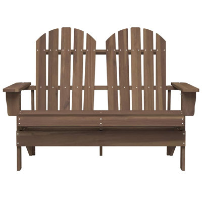 Chaise Adirondack en bois massif Ahaan