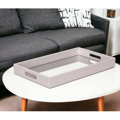 Flippin 16" Shagreen and Mirror Tray