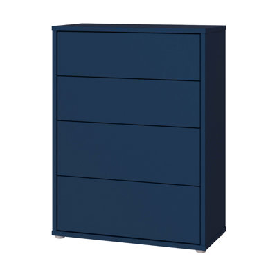 Chadwic Modern minimalistic chest of drawers with 4 drawers, engineered wood
