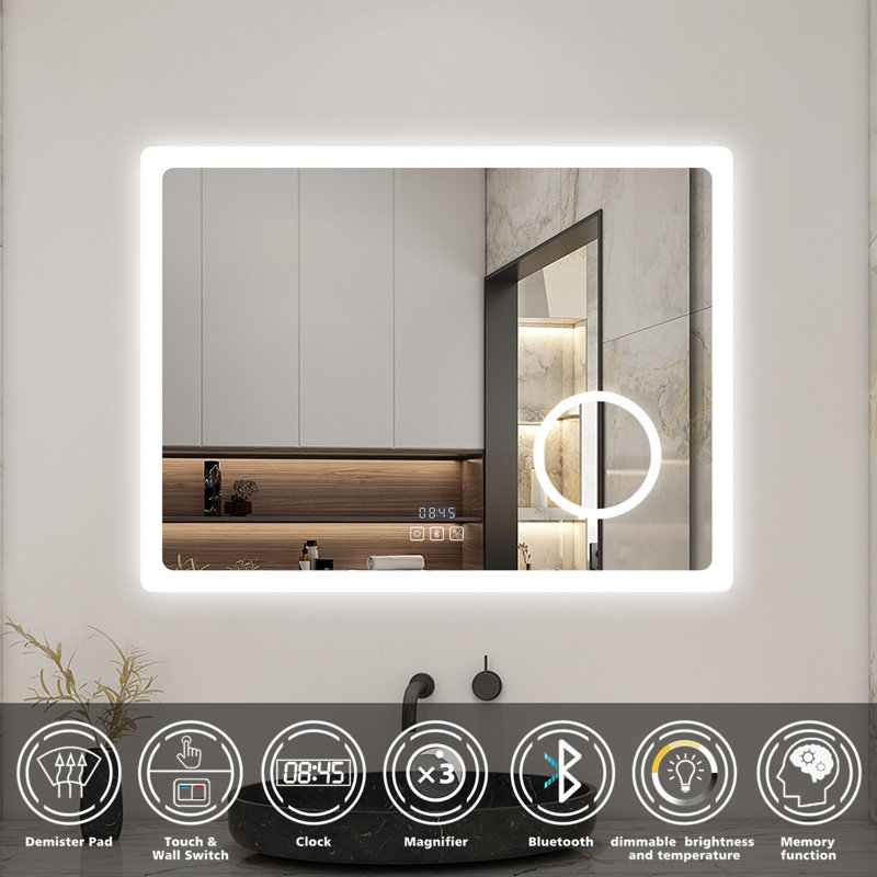 Breniah Rectangle Mirror, 60 cm H x 80 cm W