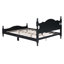 Base de lit plateforme en bois, lit plateforme de style rétro avec support en lattes de bois-1094921481