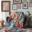 Expressive Floral Abstraction - couverture en sherpa de qualité supérieure 1 pièce-1413669849