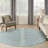  Positano 10' x Round Aqua Modern Rug-468786657-468786591