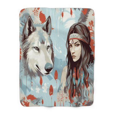 Couverture tissée Native Sagesse