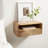 Langley Mango Floating Shelf with Drawer-1570604586