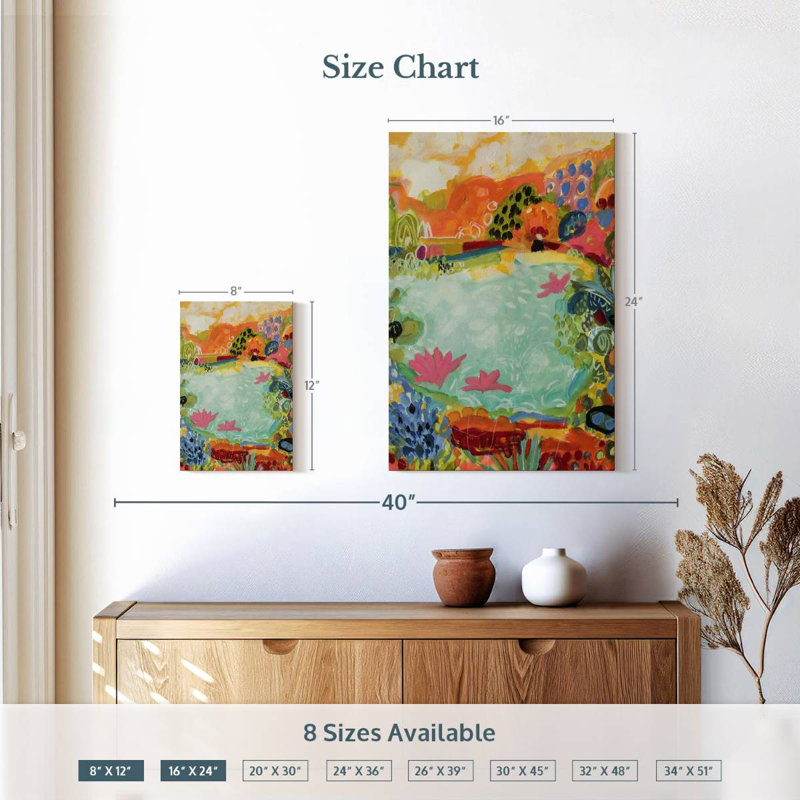 Alvord Whimsical Pond I, H 12 po x l 8 po