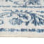 Machine Washable Beige Blue Traditional Damask Style Distressed Living Room Area Rug-81847310
