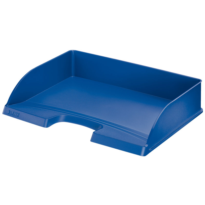Plastic Paper Organiser, Blue, 10.3cm H x 36.3cm W x 27.3cm D