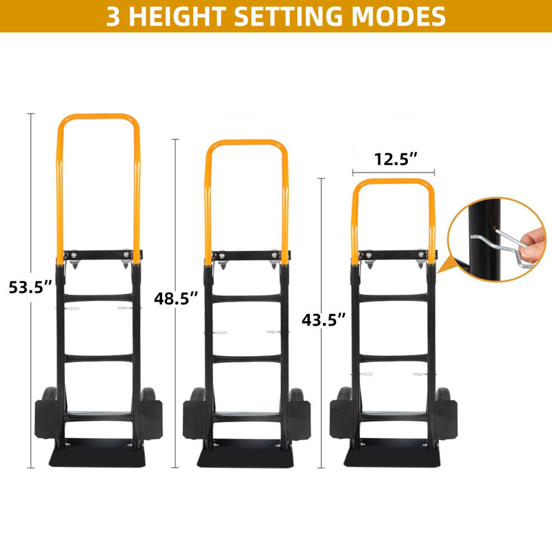 Chariot pliable de chariot pliable avec capacité de 360 lb avec système de cerclage et roues tout-terrain, conception bicolore verte pour le camping et le magasinage à la plage
