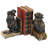 Steampunk Cat and Owl Sculptural Bookends
